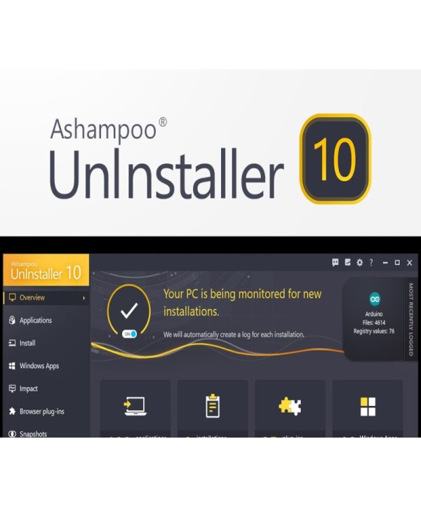 Ashampoo UnInstaller 10 Activation 2 PCs Key GLOBAL